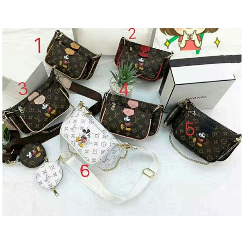 TAS SELEMPANG MICKEY 3 IN 1 TAS WANITA / TAS POCHETTE GUCCI