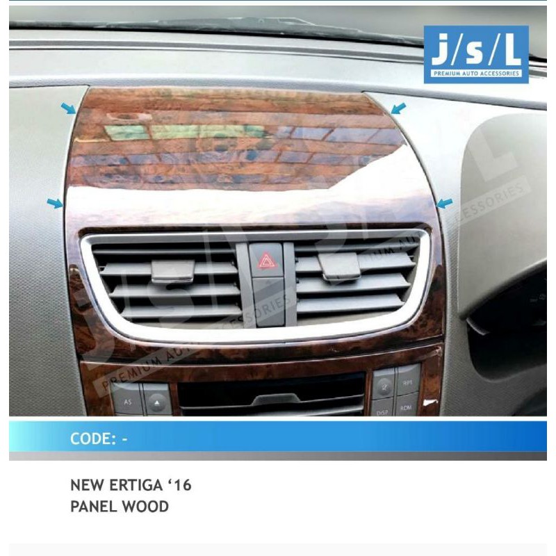 panel Wood Dashboard 5 pc ertiga 2016 jsl