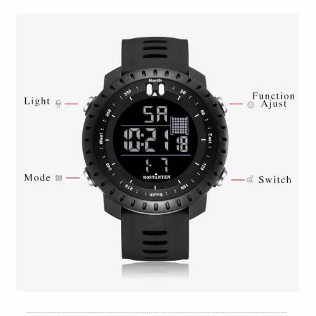 Jam Tangan Sport SUNTO Pria Original DIGITAL Rubber