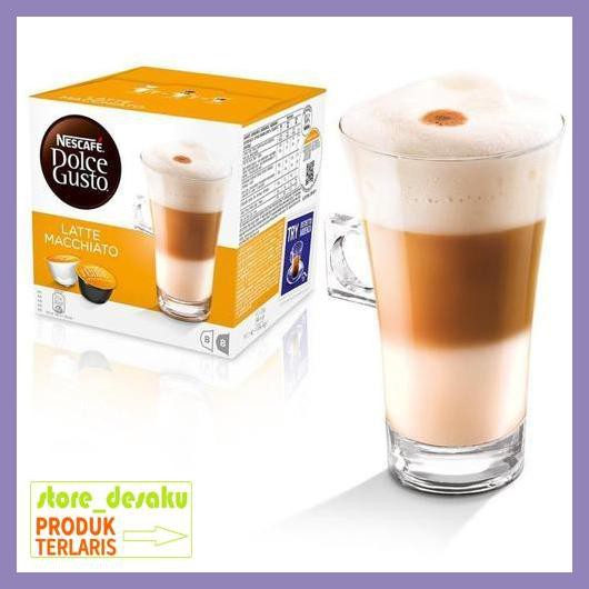 

57Ryr68- Nescafe Dolce Gusto Latte Macchiato 16 Capsule | Coffee Kapsul Kopi 4E57Edu-