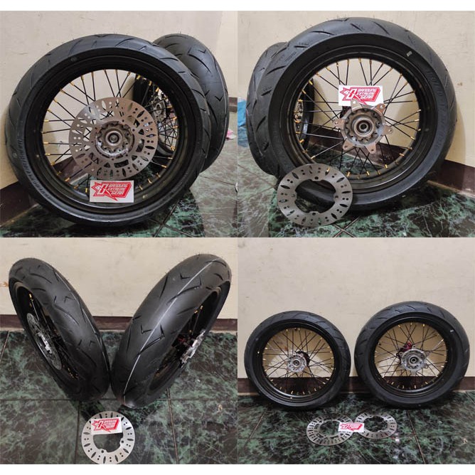 BANSET HONDA CRF 150 L RING VELG 17 SUPERMOTO TERBARU
