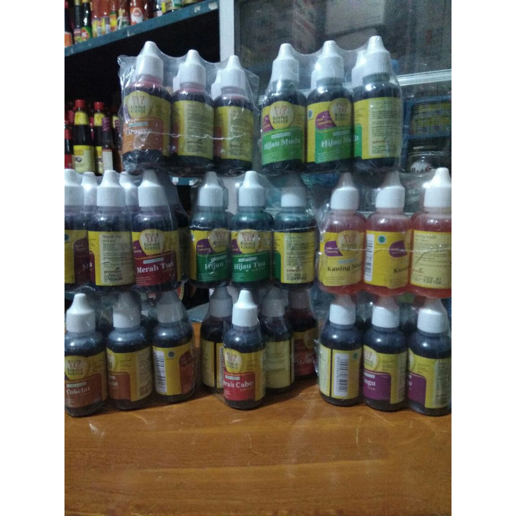 PEWARNA MAKANAN KOEPOE-KOEPOE 30 ML ISI 6