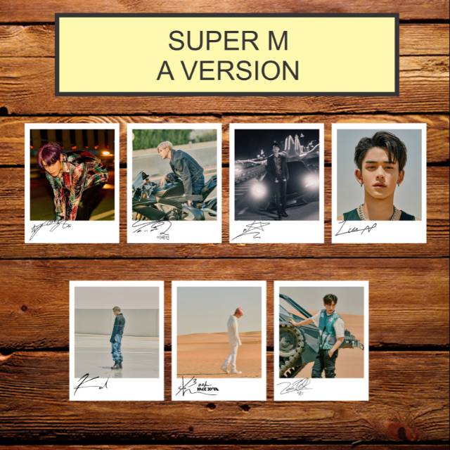 SUPERM SIGNED KPOP POLAROID