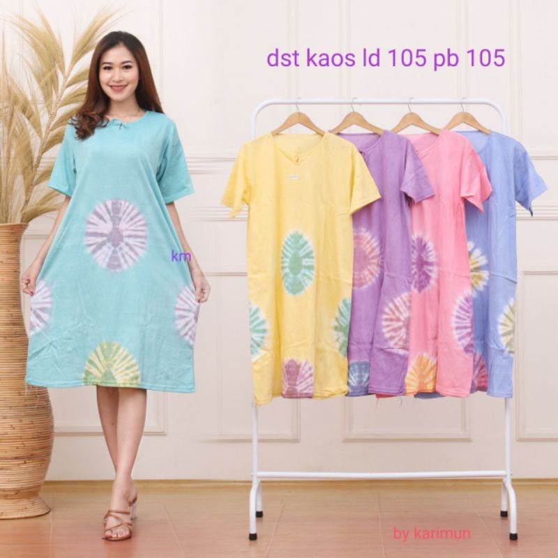 DASTER KAOS JUMBO LD 130 LENGAN PENDEK MODEL TALI NON BUSUI ADEM