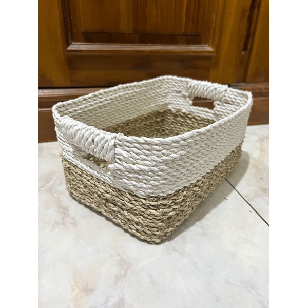 Tray Hampers Seagrass Lubang 30x20x15