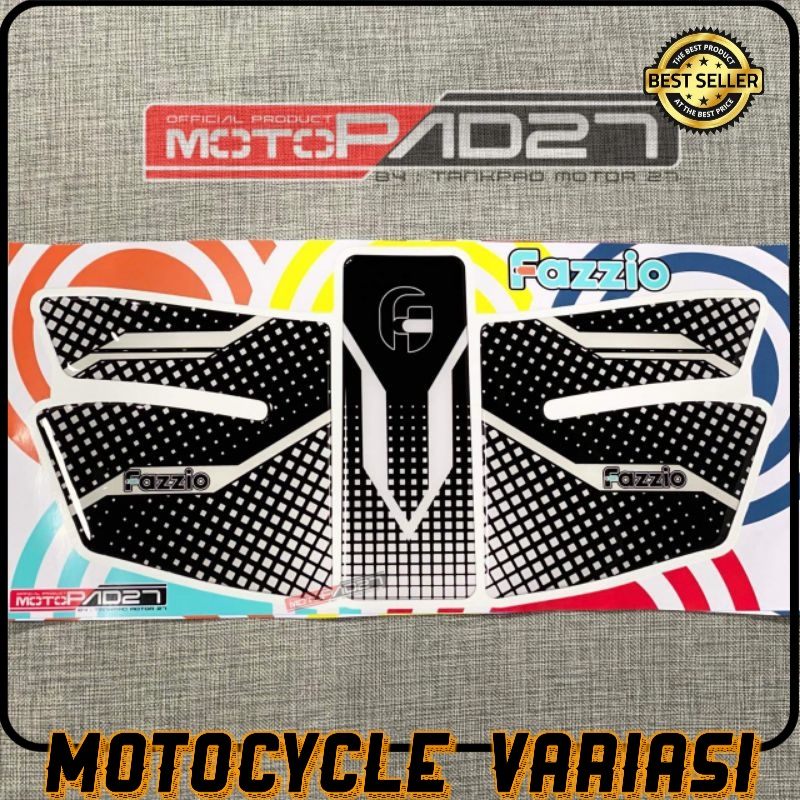 Motopad27 stiker fazzio sticker stiker deckpad Yamaha Fazzio bahan resin timbul premium