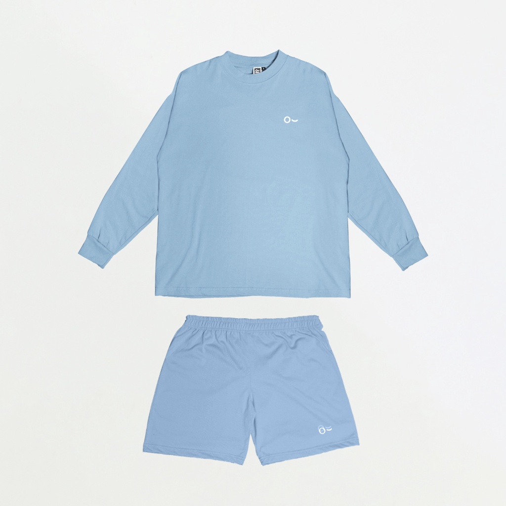 John &amp; Jill Oversize Long Sleeve &amp; Short Pants - Basic Set