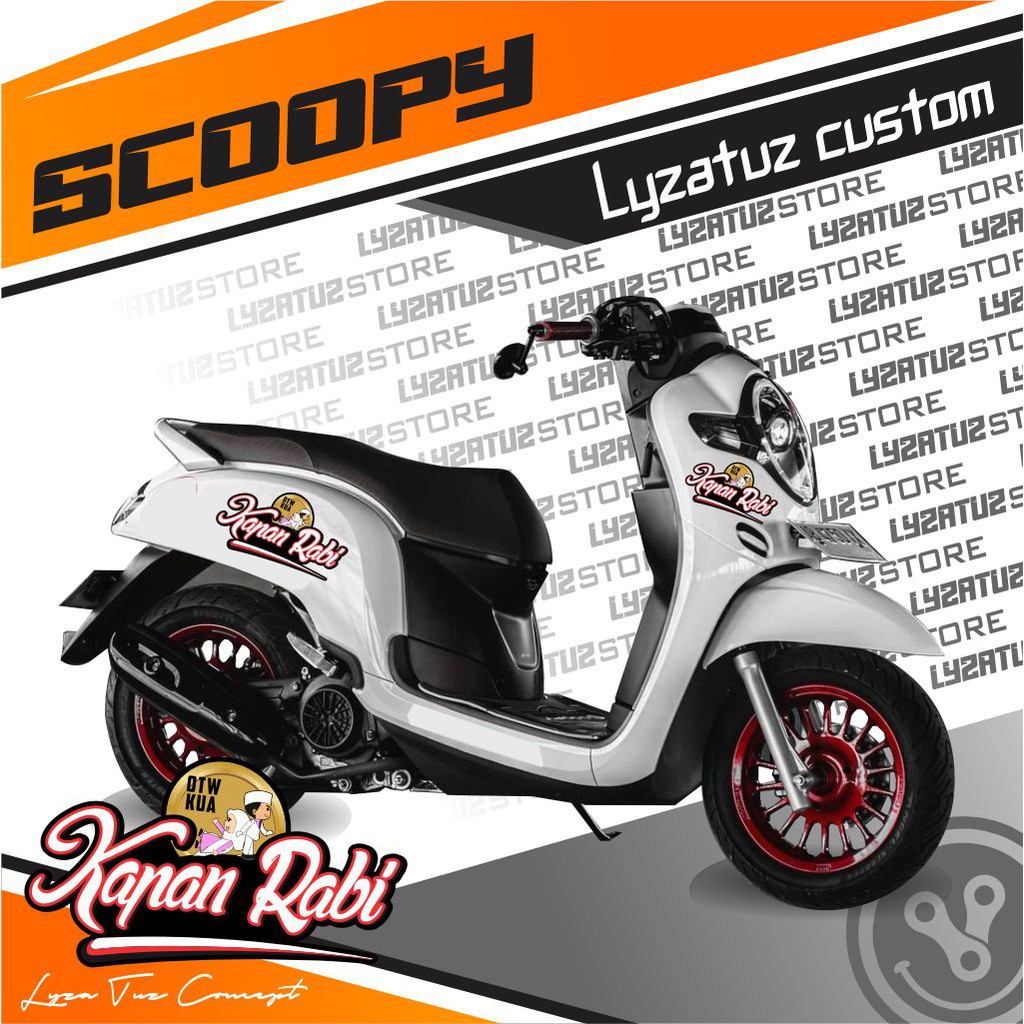 STIKER SCOOPY KAPAN RABI stiker striping scoopy kekinian KAPAL API