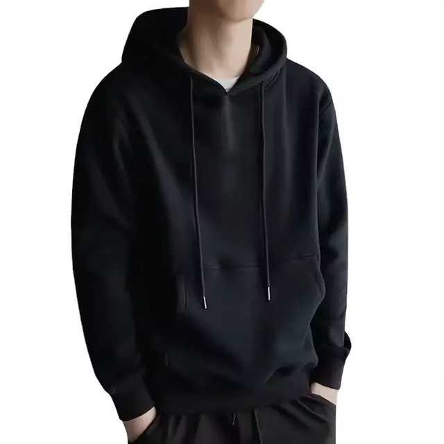 Jaket Hoodie Pria Polos Minizoto  Sweater Tebal Unisex   Keren Premium Quality