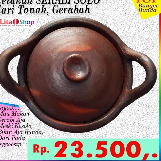 Ready stok ・➥ Wajan Serabi/Cetakan Serabi Solo/Tanah Liat/Gerabah Segera Diorder
