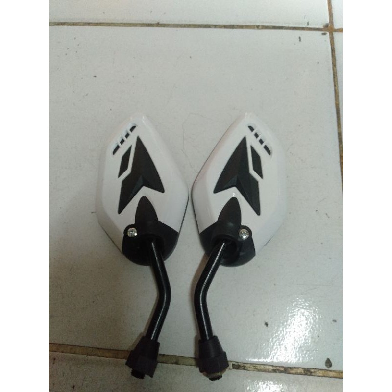 variasi spion motor beat Vario scopy Blade Supra x Revo Genio universal Honda putih