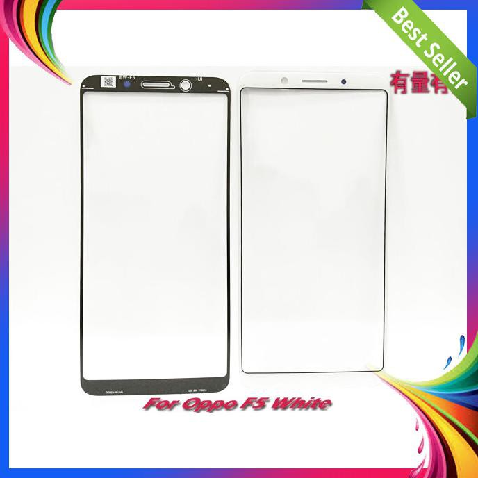 SPAREPART HP GLASS TOUCHSCREEN TS OPPO F5 WHITE GLASS TERLENGKAP