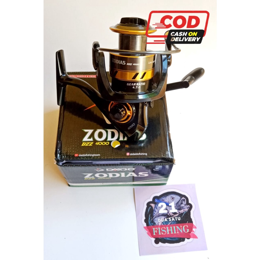 Rel Spining Reel Daido Zodias 4000 Kuat 6BB 14kg Rell Ril Laut sungai