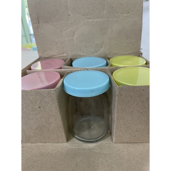 toples sambel bumbu lada 6pcs serbaguna bahan kaca