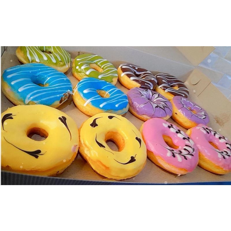 

(Ready langsung kirim) Donat kentang ring besar isi 12