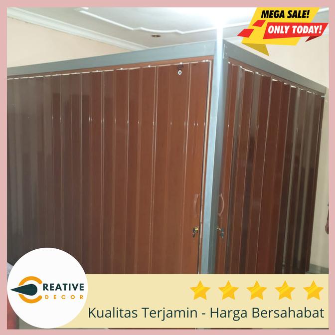 ~~~] Folding Dpor PVC pintu lipat plastik / pembatas ruangan rumah