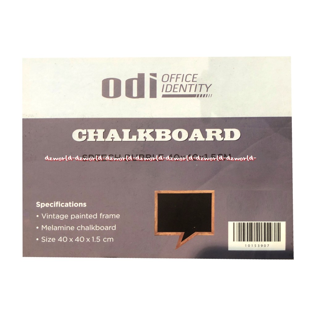 Odi Office Identitiy Chalkboard Speech Bubble 40cmx40cm Papan Tulis