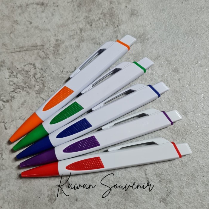 

Terlaris Pulpen Plastik Promosi Souvenir / Pulpen Gepeng Bisa Cetak Logo - Biru