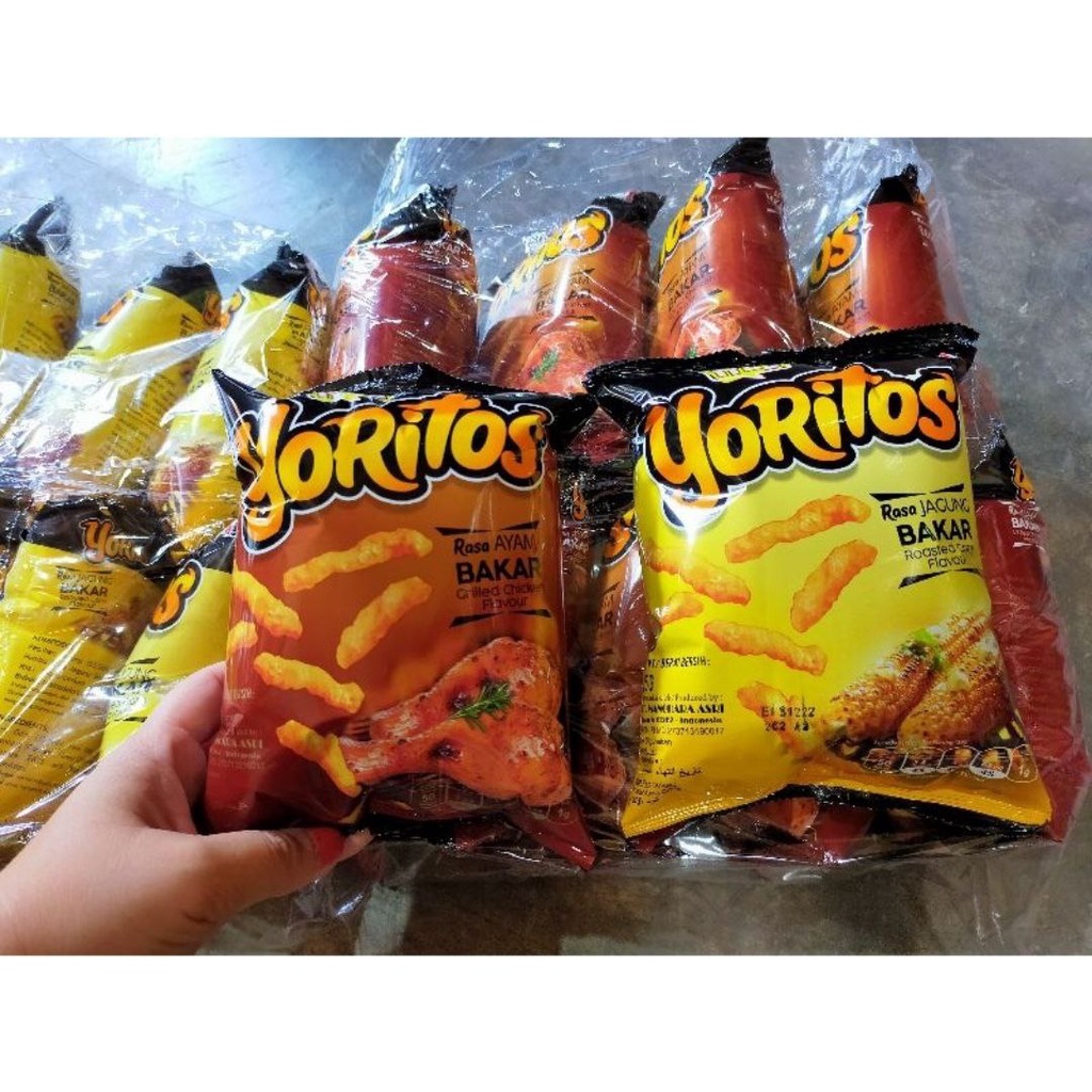 

YORITOS SNACK ( 1 BALL ISI 10 PCS ) [gerai]