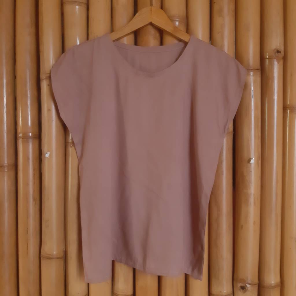 Baju Atasan Bali Polos Lembut dan Adem-Moca