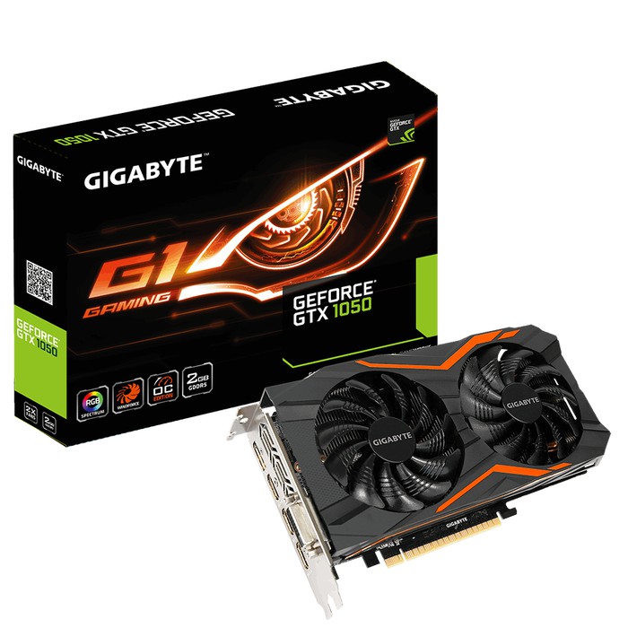 "Gigabyte GTX 1050 G1 GAMING 2GB DDR5 - GV-N1050G1 GAMING-2GD"