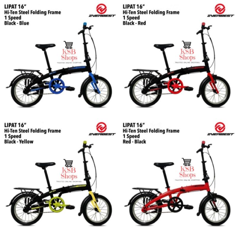 [KSB] Sepeda Lipat Anak Remaja Dewasa Folding bike Murah ukuran 16 inch dan 20 inch Single Speed Mer