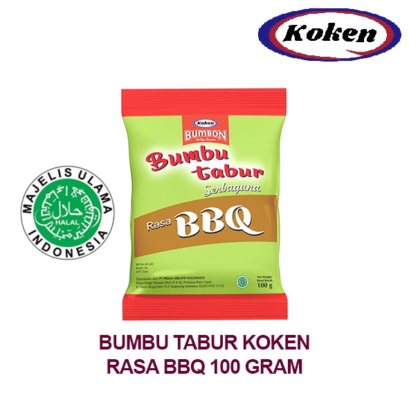 

Koken Food Bumbon Bumbu Tabur Serba Guna Rasa BBQ (100g)