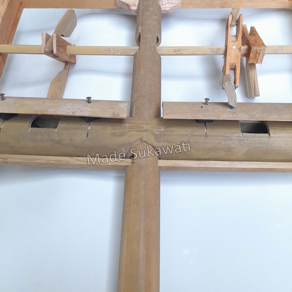 Kincir Angin Baling baling Bambu 2nada Wind Chimes Pindekan Bali