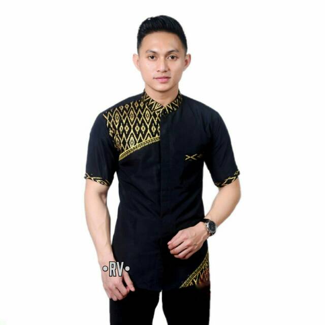 Koko Hitam kombinasi batik Gold pakistan