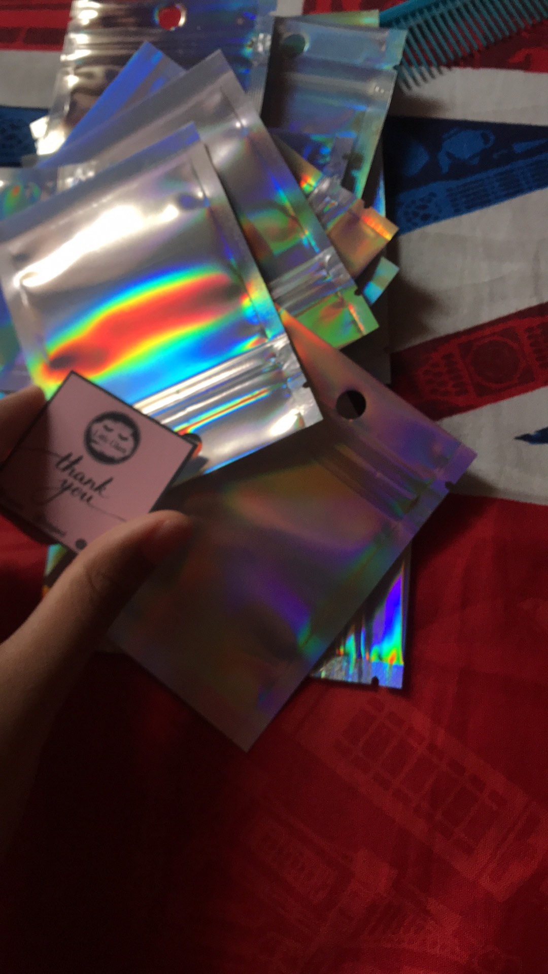 Hologram Ziplock/ziplock Alumunium Foil/pouch Zip Lock Hologram Packing/holographic Ziplock Laser