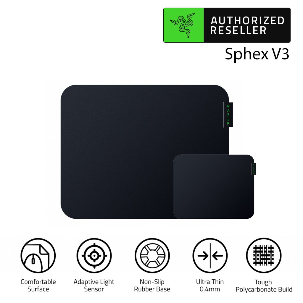 Razer Sphex V3 Small / Large Gaming MousePad Mouse Pad SURFACE Hard