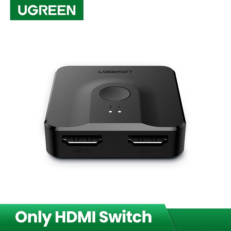 【Stok Produk di Indonesia】Ugreen Adapter Konverter HDMI 4K 2 in 1 out