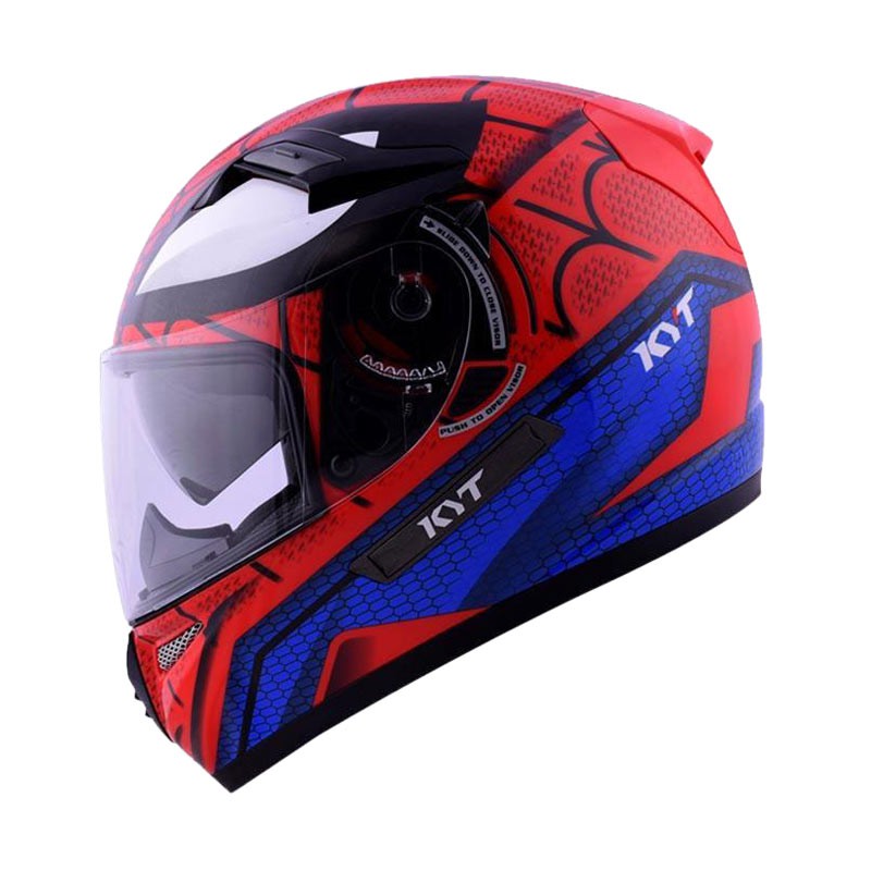 Helm KYT K2 Rider Spiderman - Red/Blue ORIGINAL