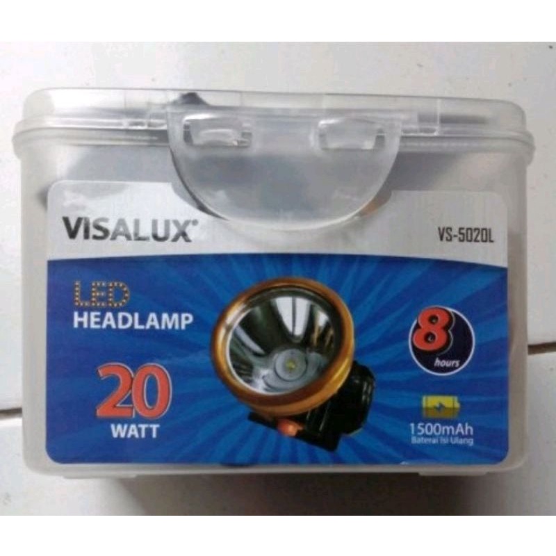 Senter Kepala 20 Watt Visalux VS-4020L/LED HEAD LAMP Rechargeable