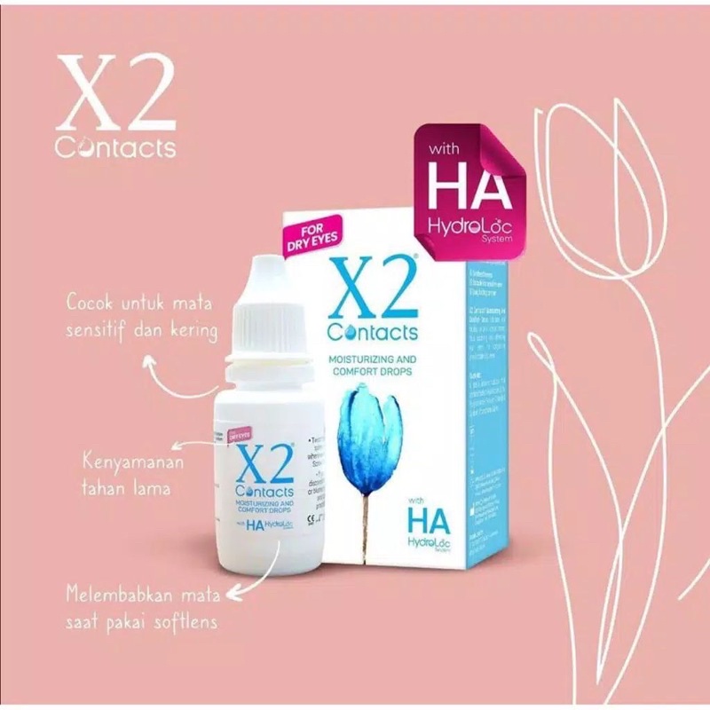 X2 Tetes Softlens/ Tetes Mata/ Tetesan Softlens