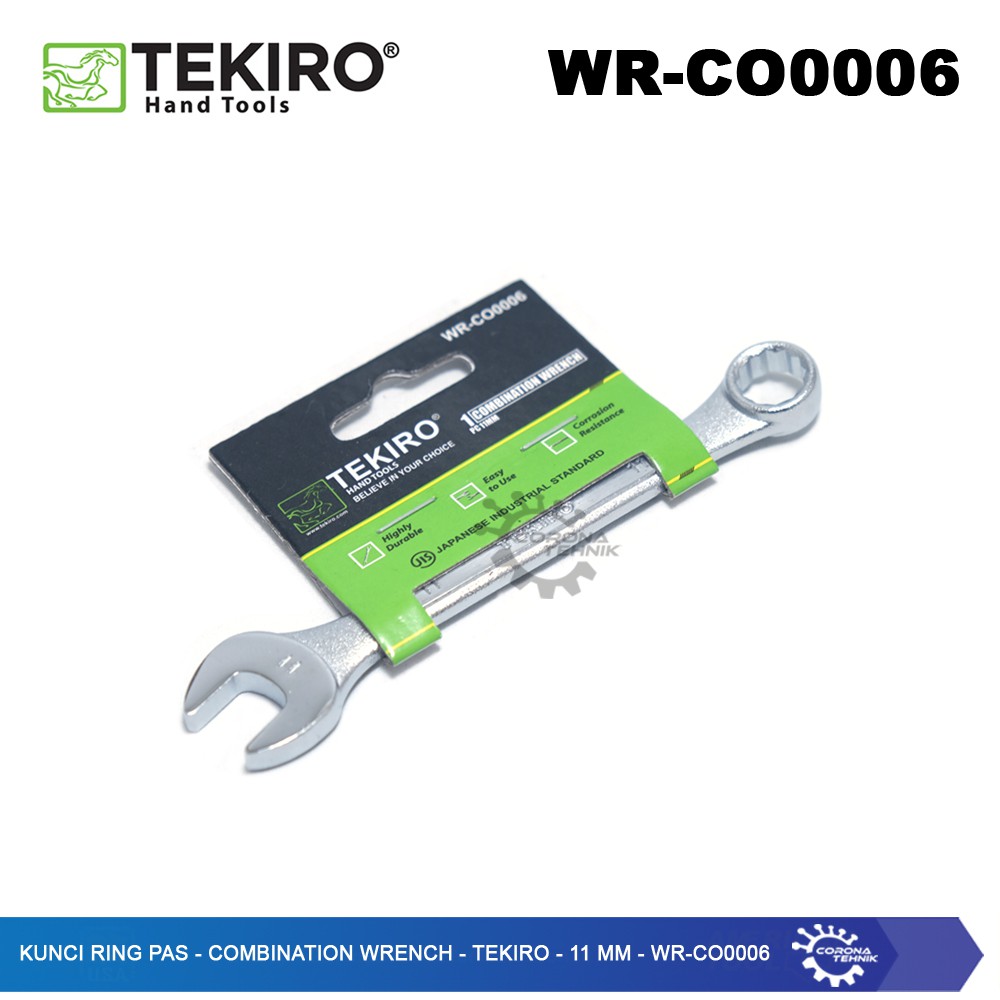 WR-CO0006 - Kunci Ring Pas - Combination Wrench - Tekiro - 11 mm