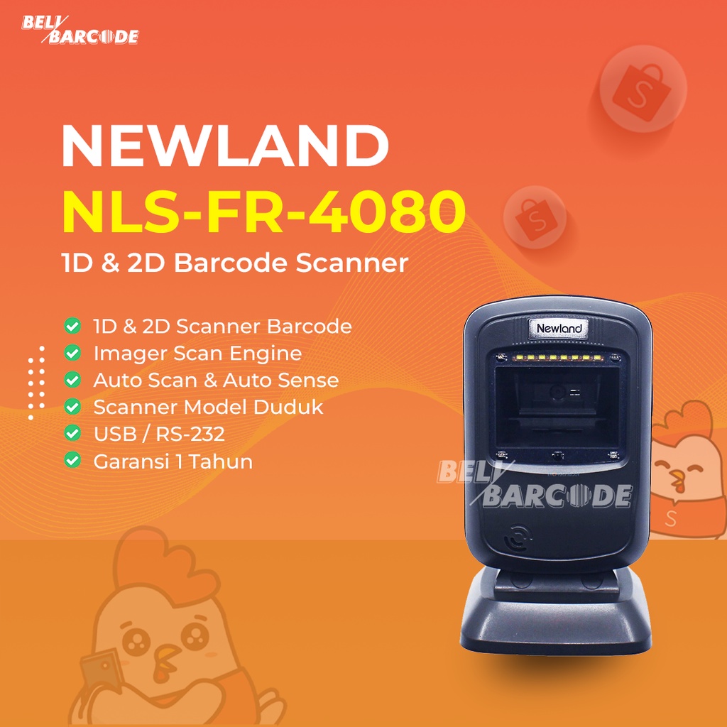 Newland NLS-FR4080 // Scanner Barcode Imager 2D Newland NLS-FR4080 // SCAN QR CODE USB