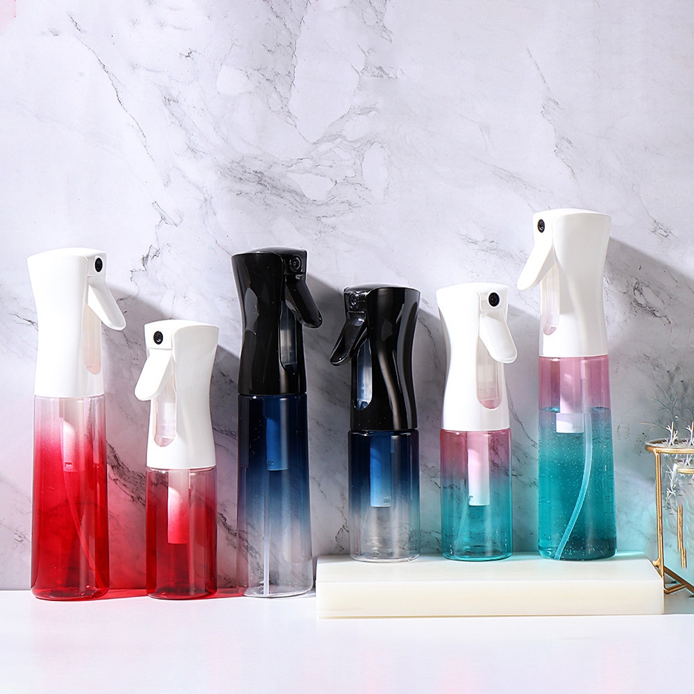 [ Featured ] NEWEST 300ml Gradient Hairdressing Spray Bottles / High Pressure Empty Fine Mist Spray Bottle / Continuous Hairdressing  Barber Water Sprayer  Salon Tools