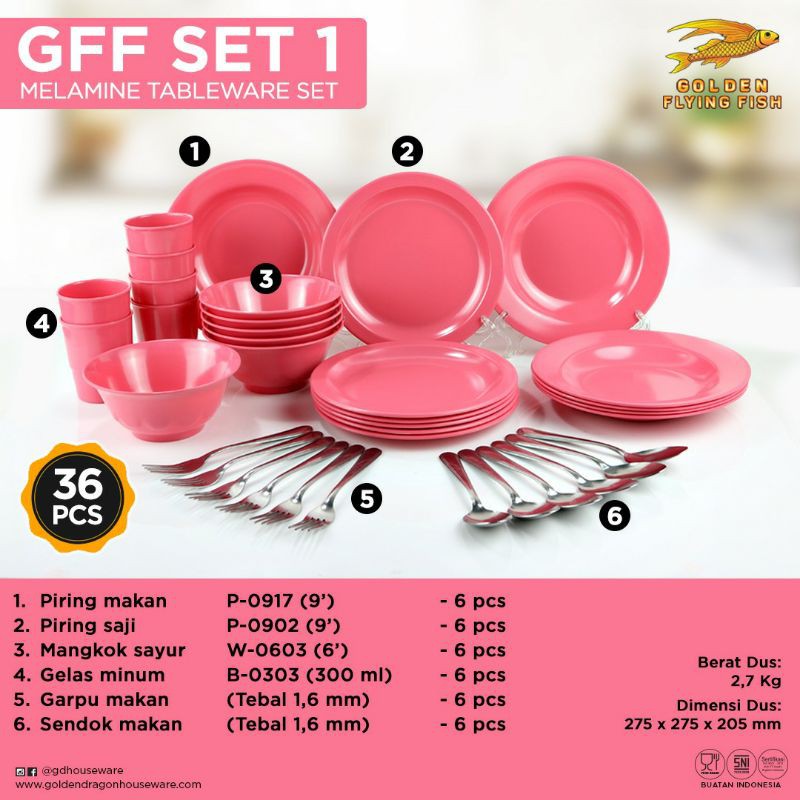 Melamin set (gff set)