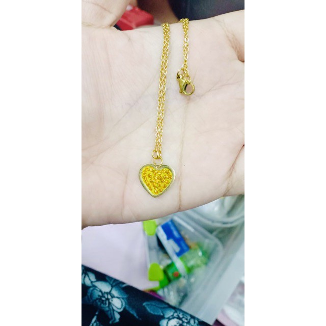 Kalung titanium/ titanium / kalung love