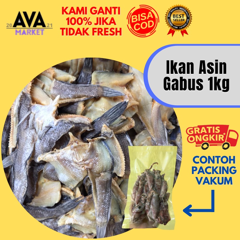 

Ikan Asin Gabus Ukuran Sedang Isi 1 Kg