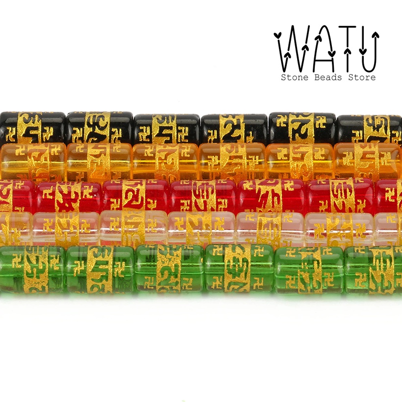 Manik Batu Mantra Tibetan Mantra Tube Beads