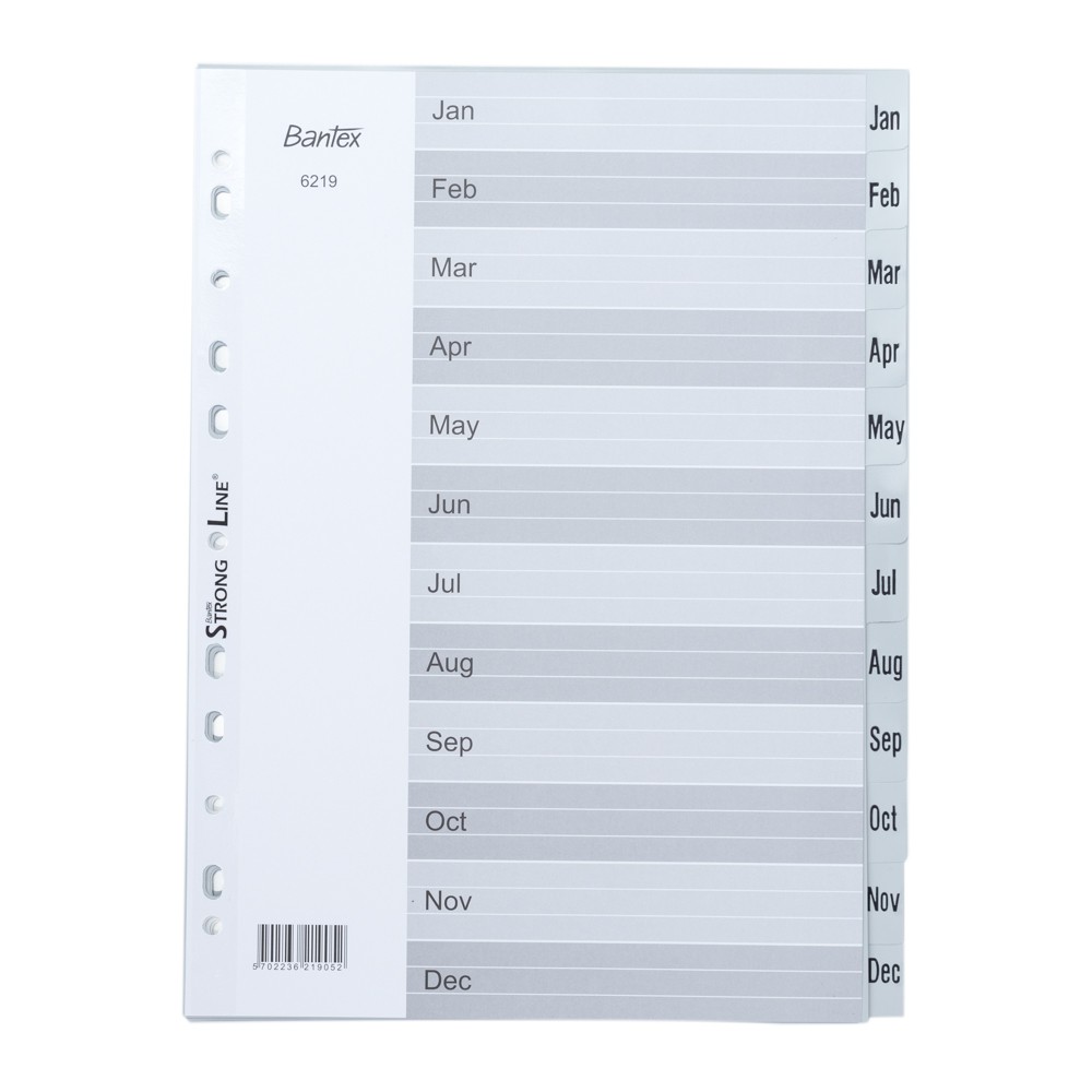 

Bantex Numerical Indexes A4 JanDec (12 pages) 6219 05