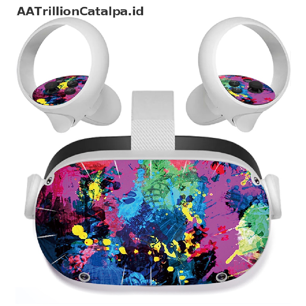 Aatrillioncatalpa Stiker Skin Pelindung Kacamata VR Oculus Quest 2 Bahan PVC