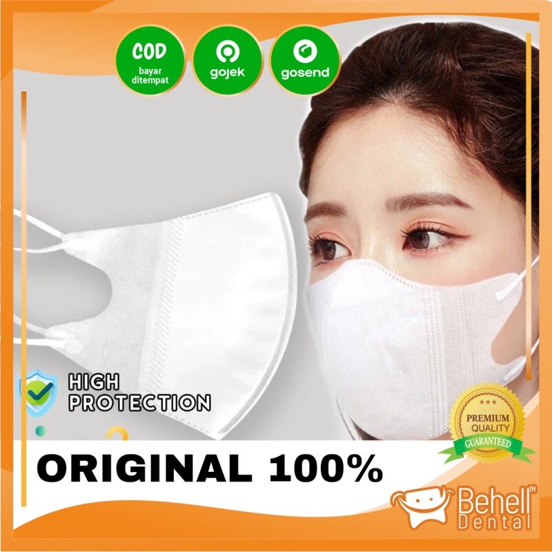 ORI DUCKBILL PREMIUM masker mulut face mask bukan merek merk SHUMU sensi 3ply earloop anti virus