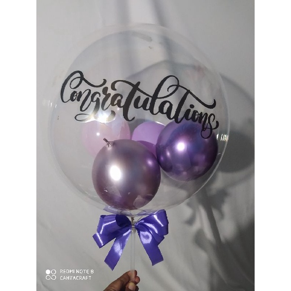 PAKET BUKET BALON LOLIPOP BELUM TIUP/POMPA TANPA POT