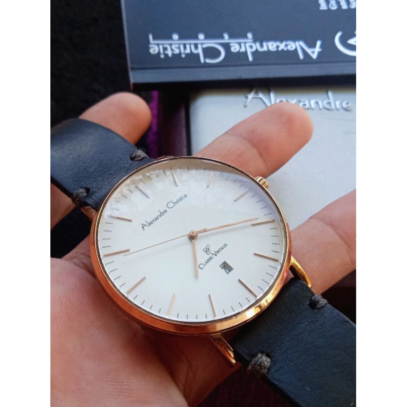 Jam Tangan Pria Alexandre Christie AC 8419MD Classic Original Second Preloved PL