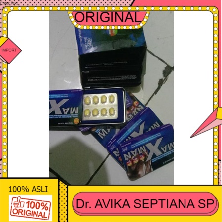 100% ASLI MAXMAN-OBAT-TAHAN LAMA-10 CAPSUL