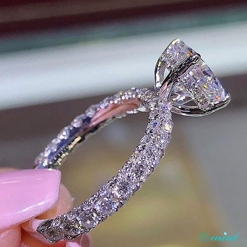 Cincin Berlian Model Bulat Untuk Wanita Shopee Indonesia