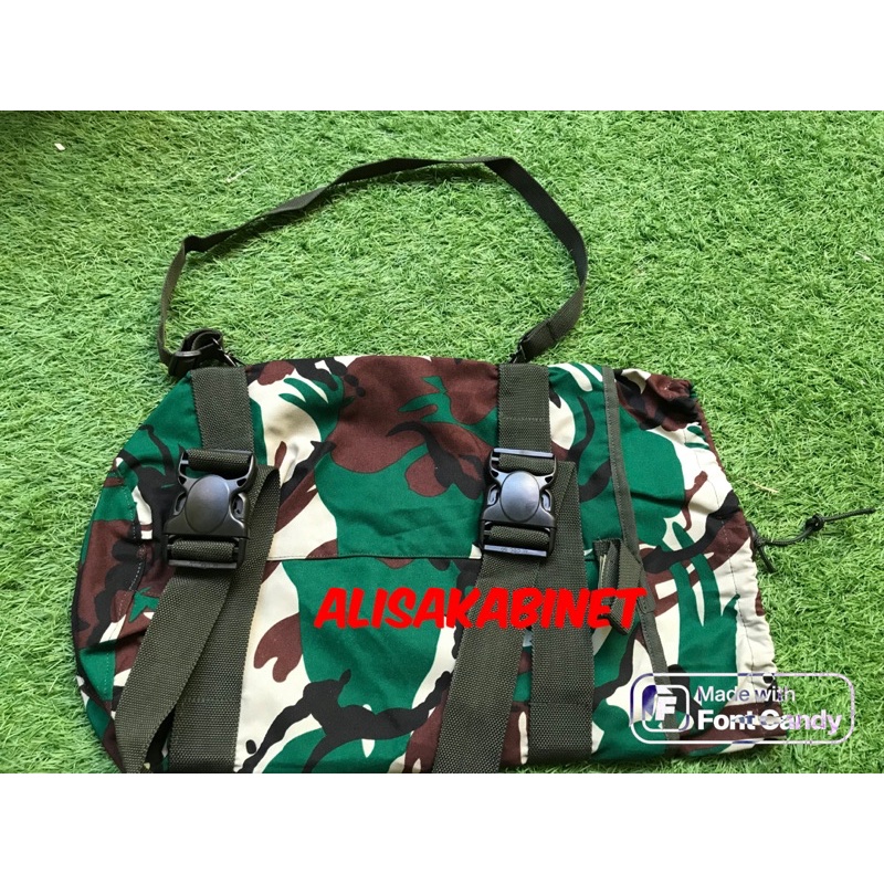 Tas Selempang Loreng Jatah TNI